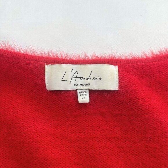 L'ACADEMIE RED FUZZY WINTER DRESS - XS - Picture 5 of 10